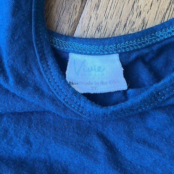 Vivie & Ash Bamboo Three Quarter Sleeve Twirly Dress, Blue/Teal, Size 2T, GUC - Picture 3 of 3